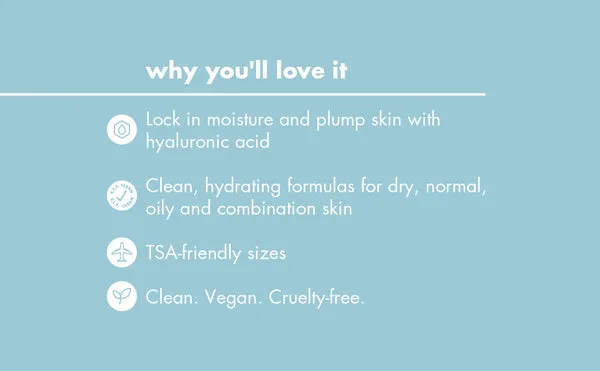 e.l.f.SKIN Hydrated Ever After Skincare Mini Kit travel size